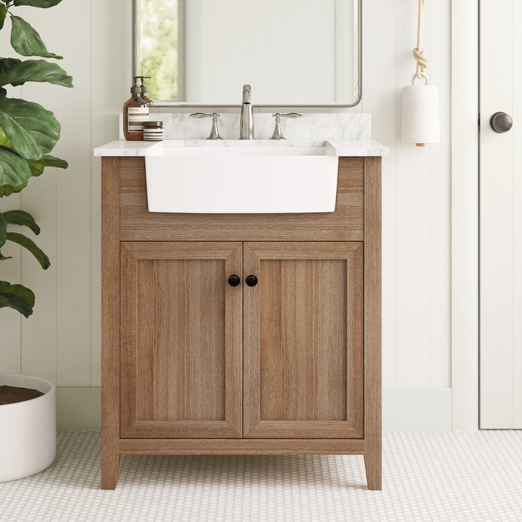 Narrow depth online bathroom vanity